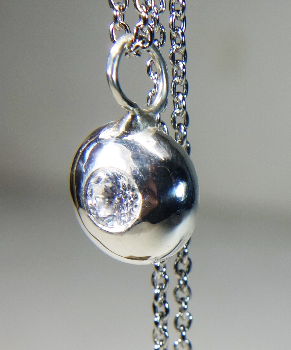 SV1000 MOISSANITE PENDANT（純銀製モアサナイトペンダント）｜COLOR